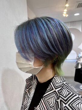 ファーム 大崎店(FAAM) ケアブリーチ/ハイブリーチ/デザインカラー/ハイトーン/ブルー