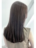 低刺激で透明感シークレットハイライト◎大人可愛いグレージュ