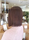 #イノアカラー #9レベル#ピンクブラウン#髪質改善カラー