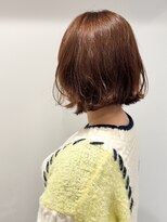 キャパ セントラル 天神 大名店(CAPA central) ボブデジパーマ　オレンジカラー　ボブパーマ