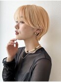 大人可愛いショートヘルシースタイル２０代３０代水素カラー