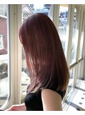 ラベンダーカラー暖色カラーくすみカラーダブルカラーハイトーン