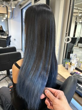 ラフ 難波店(LAFF) #セミディ#シアカラー#ショートヘアー#姫カット#ダークアッシュ