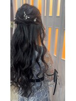 ヘアーアトリエ ラポルト(hair atelier la porte.) 結婚式お呼ばれヘアセット/ハーフアップ
