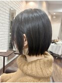 (丸みショートボブ)Hide