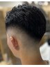 【メンズ】【頭皮クレンジング泡パック付】カット＋シェービング＋シャンプー