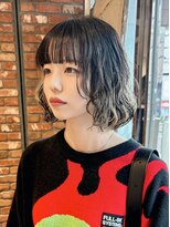 ボコカ(bococa)&nbsp;【macana指名】ボブパーマ ハイライト デザイン　向ヶ丘遊園