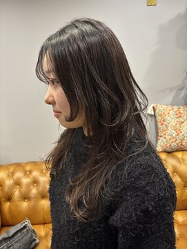 ウィーク 梅田(UiiC) 姫カットレイヤー×地毛風暗髪ロングヘア UiiC 梅田
