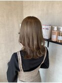 姫カットレイヤー　クラゲヘアー　マロンベージュ