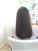 髪質改善ストレート×ロングスタイル