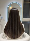 ナチュラル極細ハイライトカラー