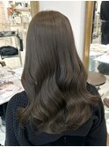 オリーブグレージュ アッシュグレージュ 透明感カラー