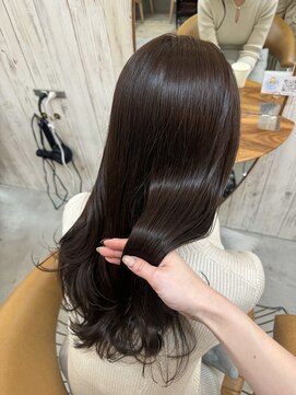 ロンドアジュール 横浜(Lond azur) イメチェン外ハネボブ美髪ワイドバング顔周りレイヤーカット