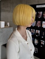 ニール(nier) 似合わせカットボブカット平行ボブイエローカラー広島