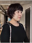 ショートヘア_ウルフパーマ