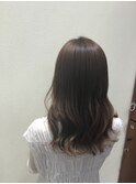 ミディアムレイヤー＊韓国風巻き＊オリーブベージュ＊20代30代