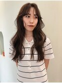 マロンベージュ　くすみベージュ　ベージュカラー　ロングカラー