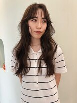 ユー(yew)&nbsp;マロンベージュ　くすみベージュ　ベージュカラー　ロングカラー