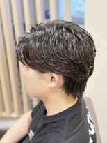 ハレ ヘアサロン(Hale hair salon)&nbsp;Haleブルーブラックフェザーパーマサーフカールニュアンスパーマ