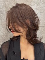 ピークアブー 原宿ハラカド(PEEK-A-BOO) 外ハネくびれレイヤー/ミディアムヘア/ウルフボブ/くせ毛/抜け感