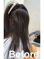 スリーク(SLEEK)&nbsp;ビフォー内側 /SLEEK式髪質改善【縮毛矯正】