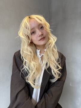 ニコ トウキョウ 渋谷(nico TOKYO) ダブルカラーブロンドベージュブラウン韓国レイヤーロング