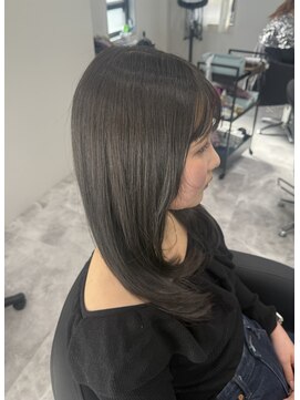 アグ ヘアー ベルス 大谷店(Agu hair BELLUS) オリーブグレージュ×レイヤーカット