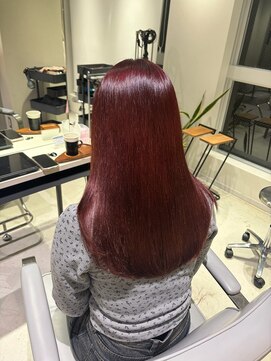 ヨキ(yoki.) チェリーレッド◎ブリーチなしカラー【髪質改善】