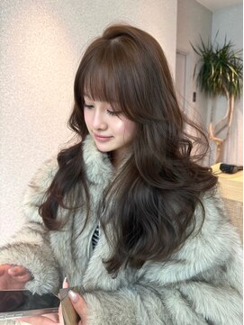 天神美容室 ハッシュカット福岡×レイヤー×韓国巻き×髪質改善