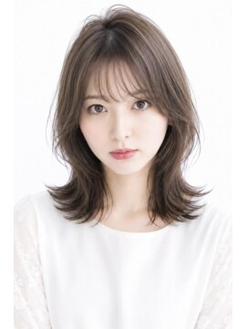 ソレイユ(Soleil) ひし形/オフィス/20代/30代/40代/くびれミディアム/シャギー
