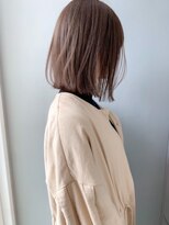 ヌード(nude)&nbsp;やわらかベージュボブ｜髪質改善カラー