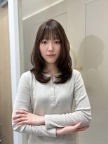 スリー(THREE)&nbsp;【ミディアムハッシュレイヤー×マロンブラウン】