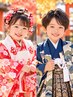 【七五三/親子で綺麗に♪】カット+カラー(フル)+お子様カット