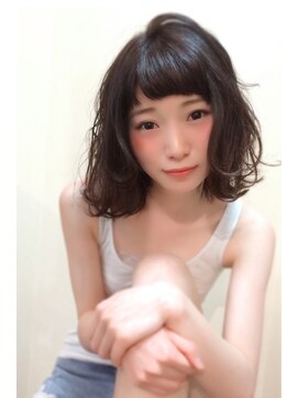 ラウンジ モリオ イケブクロ(Lounge MORIO Ikebukuro) 【morio池袋】黒髪ボサかわボブ