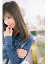 ミック ヘアアンドビューティー 大山店(miq  Hair&Beauty)&nbsp;落ち着いたカラーで大人っぽく… Ｉ ラインストレート