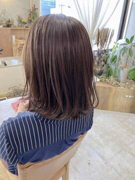 マロウ(mallow) 《花屋併設》ミルクティーベージュボブ@20代30代40代