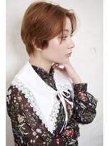 アール 北千住店(ar) 前下がりショート/前髪なしショート/カシスブラウン20代30代