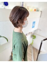 ドロップス ヘアー(Drops hair) 女性らしい丸みのあるショートボブ