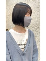 ティンク 天神(Tink) 乾かしてまとまる前下がりボブ