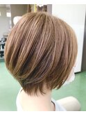 大人可愛い20代30代40代小顔ショートボブ