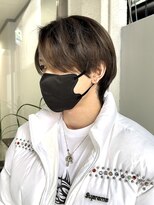 アンダーバーホワイト 広島 並木店(_WHITE)&nbsp;メンズマッシュウルフ/ハイライトグレージュ