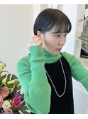 丸みショート dark olive