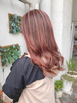 シャローム(SHALOM) バレイヤージュ／ピンクベージュ