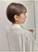 [代々木]ナチュラルピンクスイートAラインの甘辛ショートボブ