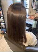 チョコレートカラーブランジュ_ダブルカラーセミロング_347