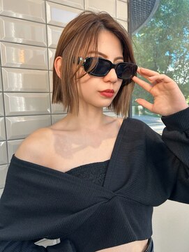 リリー(Lilley) 【lilley 稲永麻衣】ボブ+ハイライトカラー+天神韓国ヘア