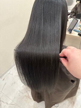 ジーナ 福岡天神(Zina) [Zina福岡天神]髪質改善/オリーブベージュ/韓国ヘア/前髪