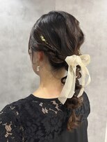 アイ(_i)&nbsp;編み下ろしリボンアレンジ