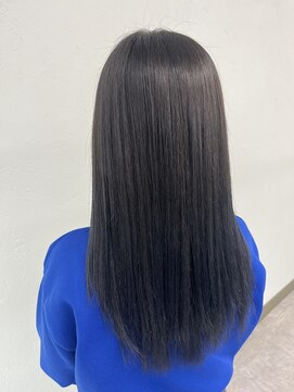 ガルボヘアー 桟橋店(garbo hair) ブルーブラック　透明感　色落ち　トリートメント