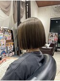 mini bob × khaki beige